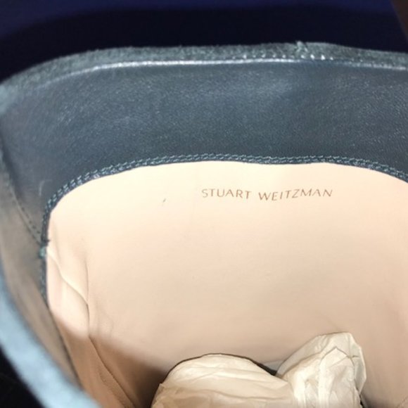 NWT Stuart Weitzman Casey Suede Boot Dark Green Size 5.5 - Picture 4 of 8